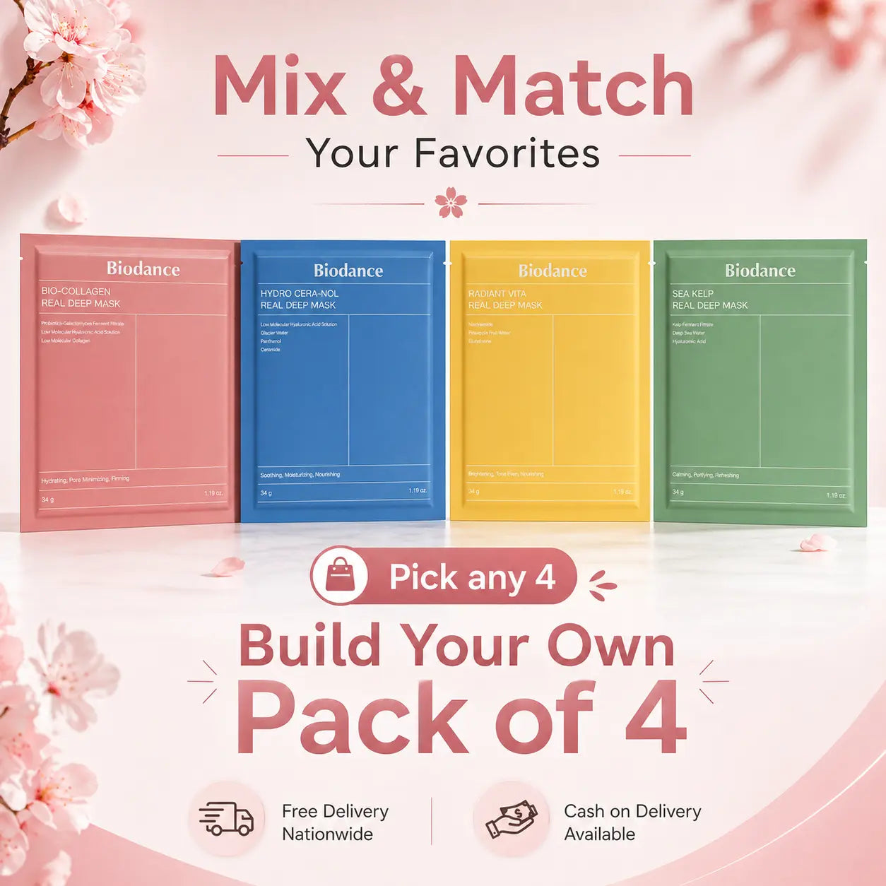 Build Your Biodance Mask Bundle (Choose Any 4) Biodance Pakistan