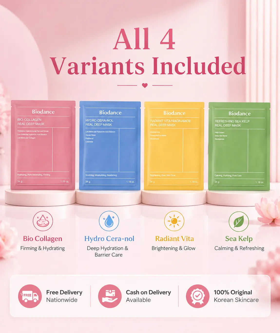 Build Your Biodance Mask Bundle (Choose Any 4) Biodance Pakistan